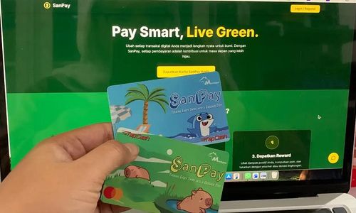 SanPay, kartu pembayaran yang bisa hitung jejak karbon.