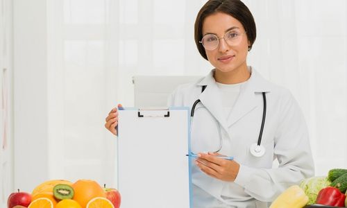 Ilustrasi seorang ahli gizi.