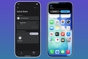 Android dan iPhone bisa kirim file lewat Quick Share.