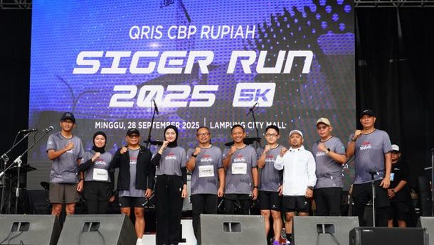 BI – OJK QRIS Tap Diluncurkan di Siger Run 2025, Wagub Jihan Ajak Masyarakat Melek Digital