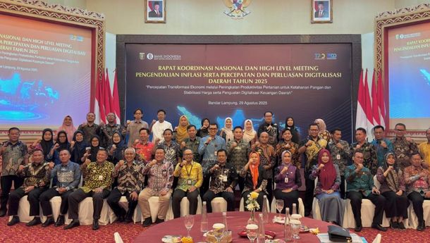 Pemprov Lampung – BI Perkuat Sinergi Pengendalian Inflasi dan Perluasan Digitalisasi Daerah