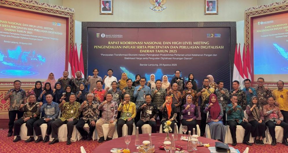 Pemprov Lampung – BI Perkuat Sinergi Pengendalian Inflasi dan Perluasan Digitalisasi Daerah