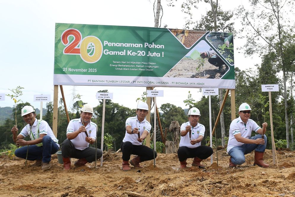 BJA Group Tanam Pohon Gamal ke-20 Juta, Wujudkan Komitmen Industri Wood Pellet Indonesia Bebas Deforestasi dan Berkelanjutan