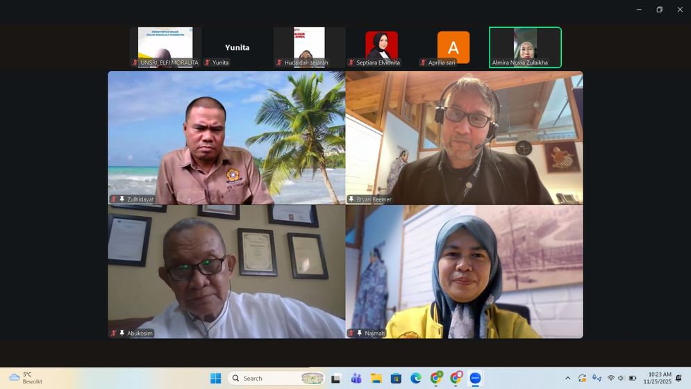 Fakultas Hukum Unsri, Jajaki Kemitraan dengan Leiden Law School  Belanda