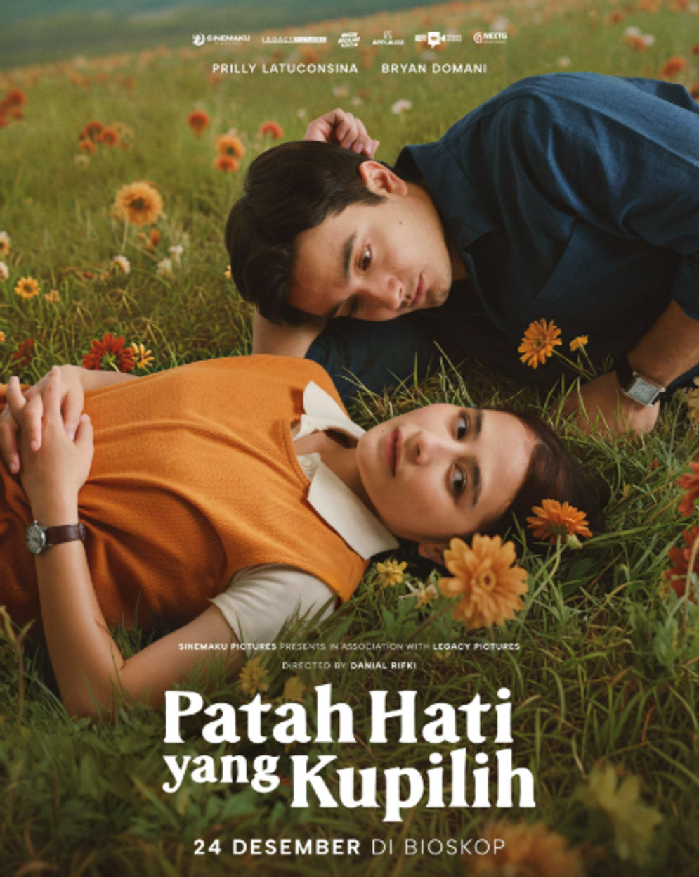 Film Patah Hati yang Kupilih dibintangi Prilly Latuconsina dan Bryan Domani, tayang di bioskop Desember 2025.