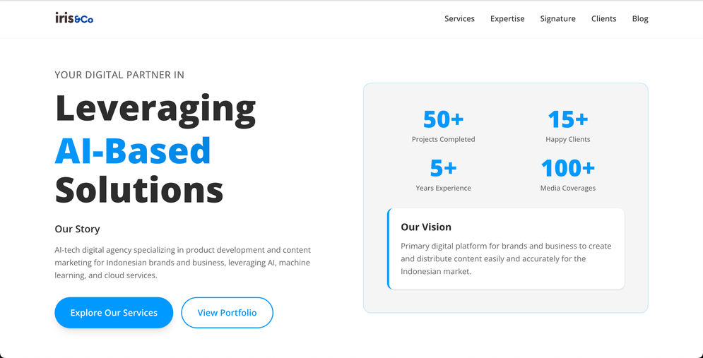 Irisnco.ai Enhances Corporate Visibility Through Advanced AI Platform Integration