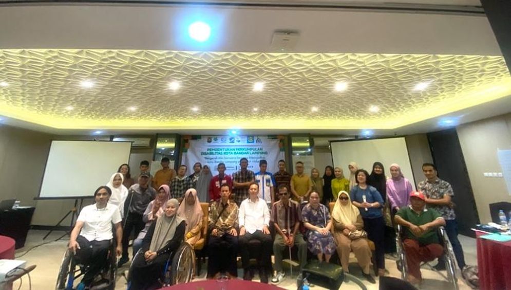 Rencana deklarasi Perkumpulan Disabilitas Bandar Lampung dihadiri Ketua DPRD Bandar Lampung Bernas Yuniarta pada Senin (1/2/2025).
