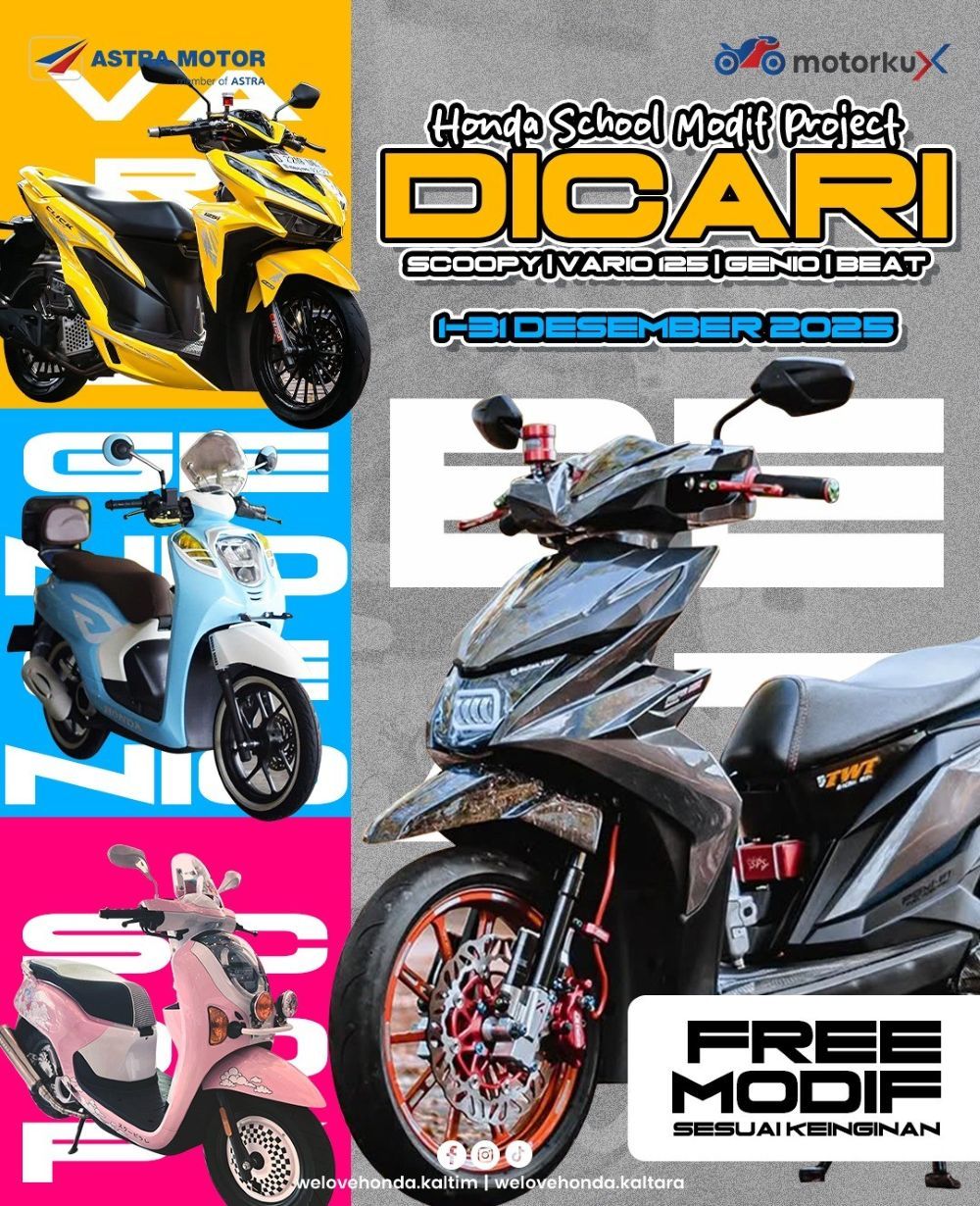 Punya Honda? Saatnya Ikut Modif Gratis Bareng Astra Motor