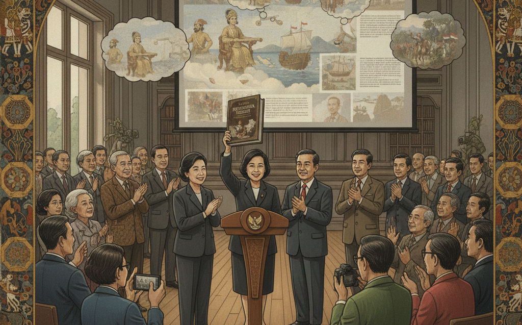 Ilustrasi Peluncuran Buku Sejarah Indonesia