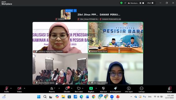 Damar Bersama Pemkab Pesibar Sinergi Sosialisasi Strada Pencegahan Perkawinan Anak