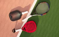 Raket padel.