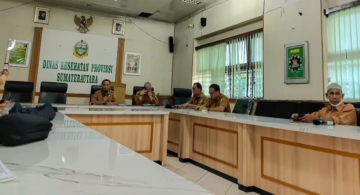 
Sekretaris Dinkes Sumut Hamid Rijal menjelaskan alur penanganan bencana yang melanda 17 daerah pada November lalu