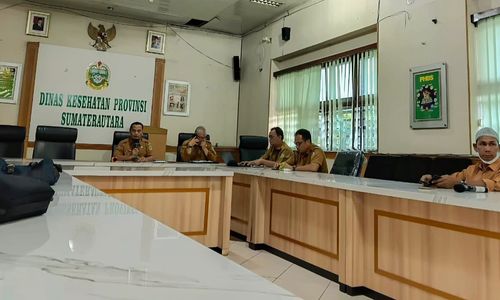  Sekretaris Dinkes Sumut Hamid Rijal menjelaskan alur penanganan bencana yang melanda 17 daerah pada November lalu