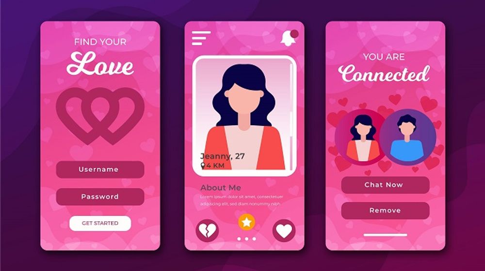 Menggunakan aplikasi kencan untuk mencari pekerjaan.