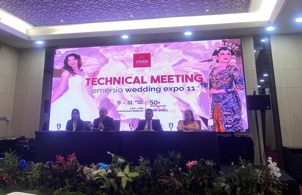 Konferensi pers perhelatan Emersia Wedding Expo ke-11 yang akan digelar pada 9-11 Januari 2026.