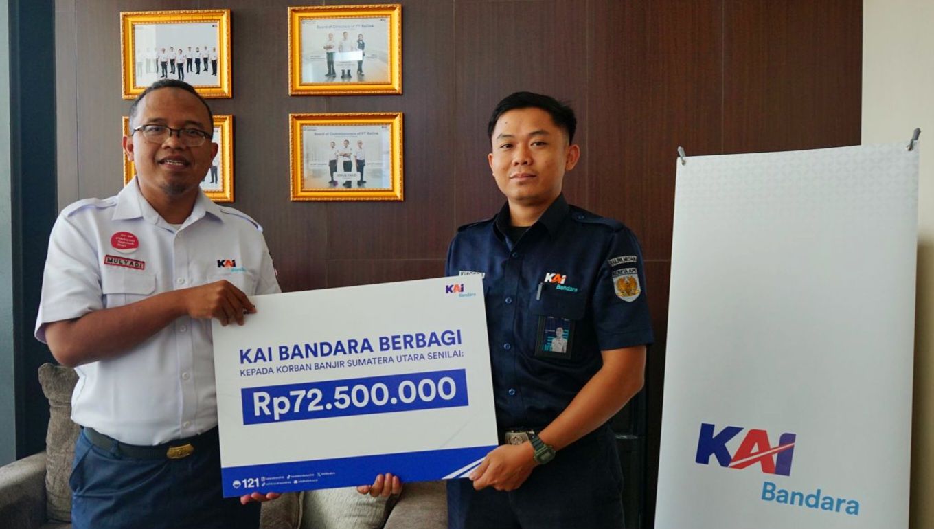 
PT Railink sebagai operator KAI Bandara di Sumut menyalurkan bantuan kemanusiaan untuk karyawannya