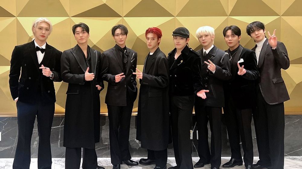 Boy group K-pop ATEEZ.