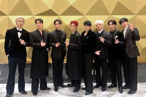 Boy group K-pop ATEEZ.