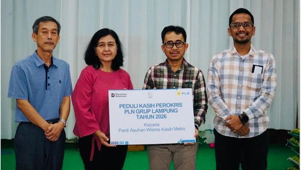 Perokris PLN Lampung Berbagi Kasih Natal di Panti Asuhan