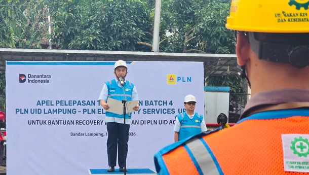 PLN UID Lampung Kembali Kirim Relawan Pulihkan Listrik Aceh