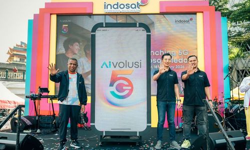 Launching Indosat 5G bersamaan dengan CFD di Lapangan Merdeka Medan