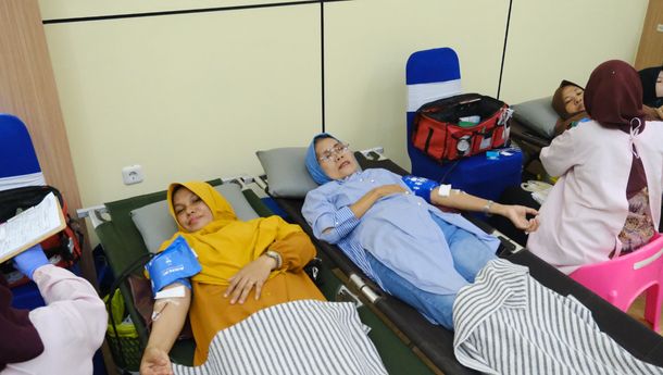 PLN NP UP Bandar Lampung Donor Darah dan Cek Kesehatan