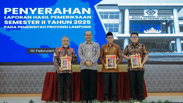 Pemprov Lampung Terima LHP BPK Semester II 2025