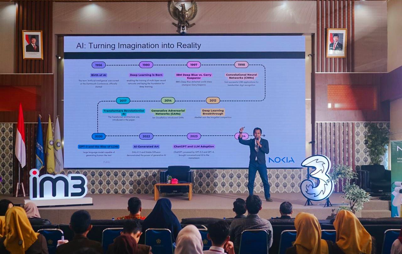 Memperkuat literasi digital, keamanan siber dan kesiapan talenta AI di daerah, Indosat bersama Nokia menghadirkan GENsi di Universitas Sriwijaya, Palembang
