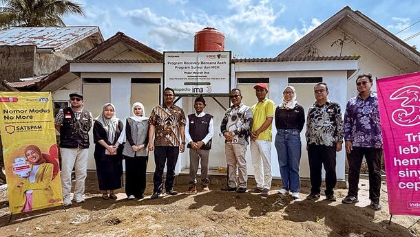 Indosat dan Tokopedia Hadirkan Akses Air Bersih di Aceh