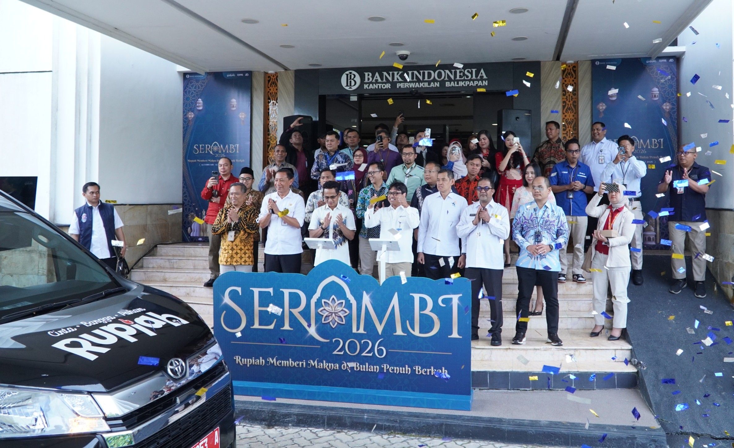 Pembukaan SERAMBI 2026 ditandai dengan pelepasan mobil kas keliling Bank Indonesia dan perbankan yang akan melayani penukaran uang rupiah di sejumlah titik strategis di Balikpapan, Penajam Paser Utara, dan Paser 