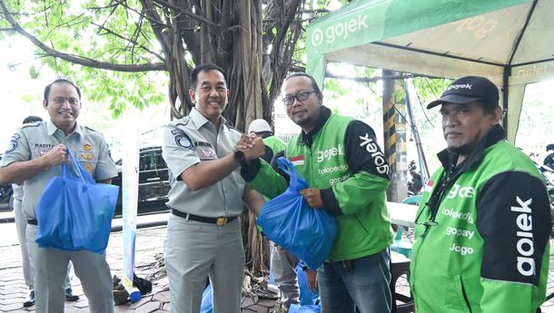 Jasa Raharja Hadir di Komunitas Ojol Rawa Buaya Jakarta