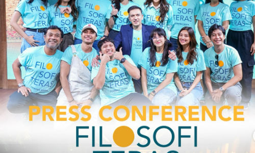 Press conference film Filosofi Teras.