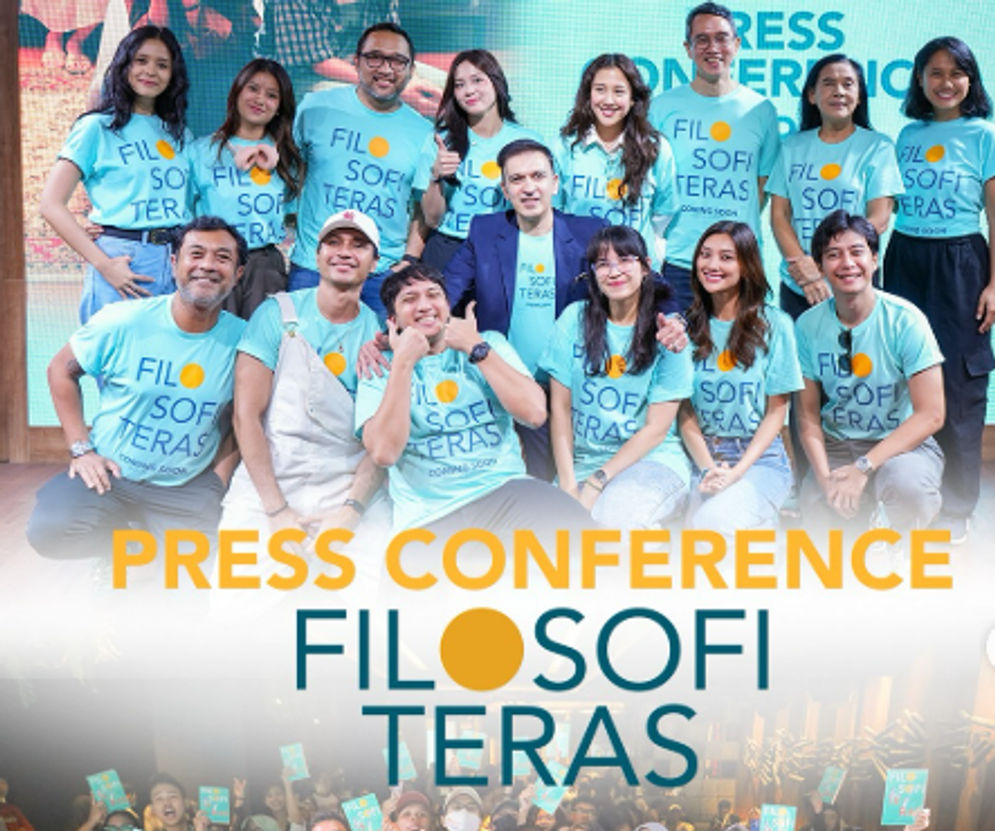 Press conference film Filosofi Teras.