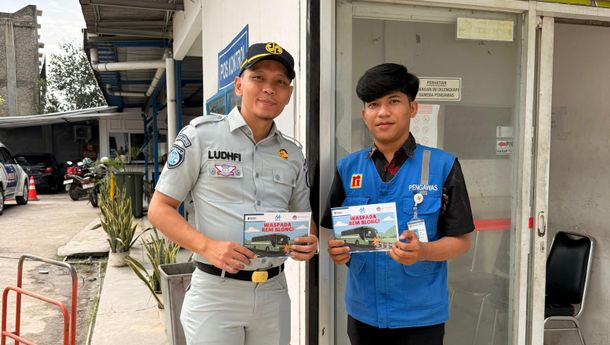 Jasa Raharja dan Polda Bagikan Paduan Keselamatan Bus