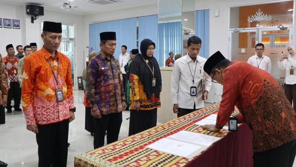Enam Kepala BPS Kabupaten di Lampung Resmi Dilantik
