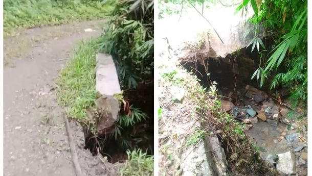 Jalan Rusak, Warga Kekadeki Pikul Dagangan 3 Km