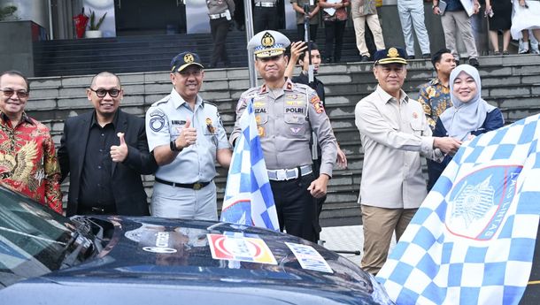 Jasa Raharja Hadir Pelepasan Ekspedisi Elshinta Mudik Lebaran 2026