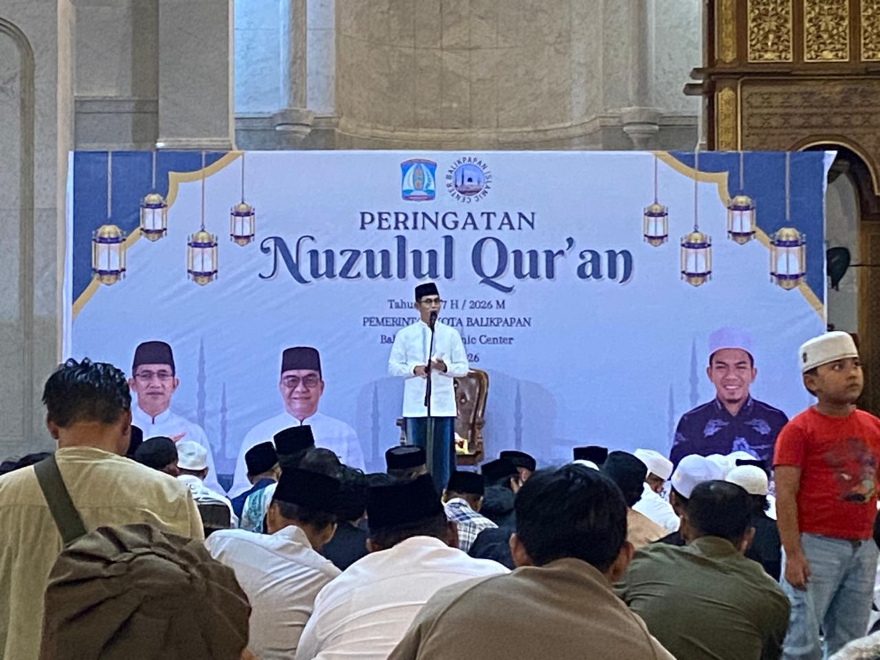 Wali Kota Balikpapan Rahmad Mas'ud mengingatkan masyarakat tak panic buying saat memberikan sambutan Nuzulul Qur'an. 