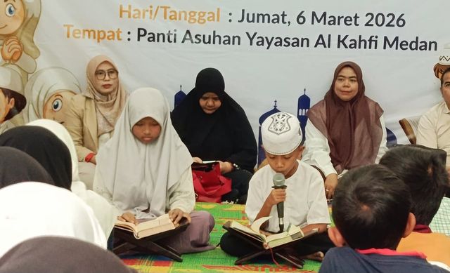  Forwakes Sumut buka puasa bersama anak yatim piatu di Yayasan Al Kahfi Medan