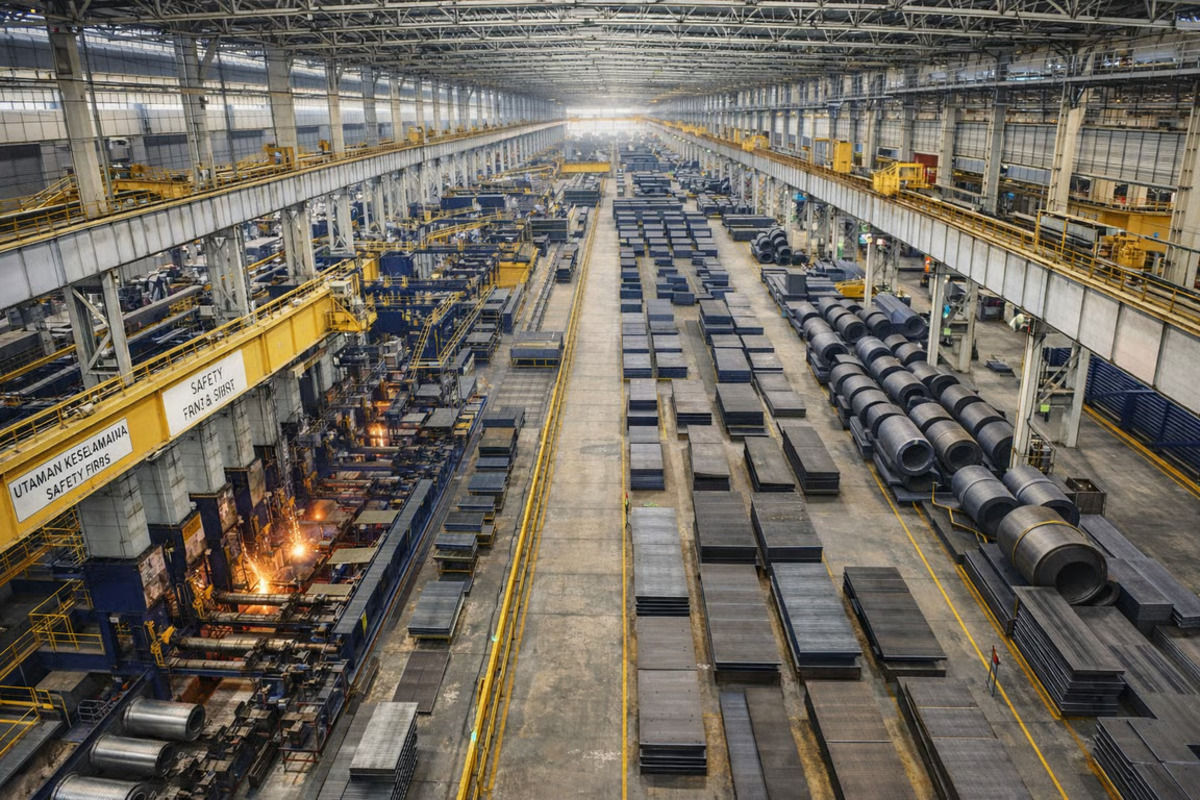 PT Krakatau Steel (KRAS) mencetak laba bersih USD 4,6 juta pada Kuartal I-2026 dengan pendapatan USD 262,4 juta. (Foto: Ilustrasi)