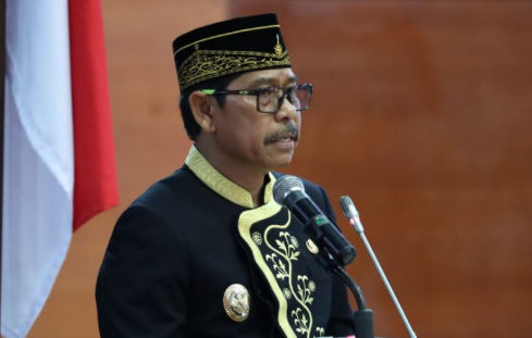 Wakil Bupati Abdul Waris Muin memaparkan capaian pembangunan  Pemerintah Kabupaten PPU di HUT ke 24