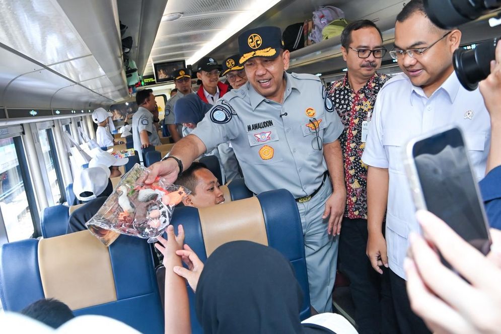 Jasa Raharja Berangkatkan Ribuan Pemudik dari Stasiun Pasar Senen Jakarta melalui Program Mudik Gratis BUMN 2026