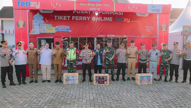 Gubernur Lampung Pantau Pengamanan Mudik di Bakauheni