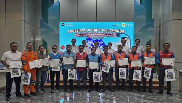 PLN UID Lampung Apresiasi Relawan BKO di Aceh