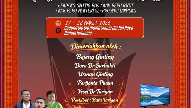 Gendang Persadaan Ginting Undang Ratusan Masyarakat Karo se-Lampung