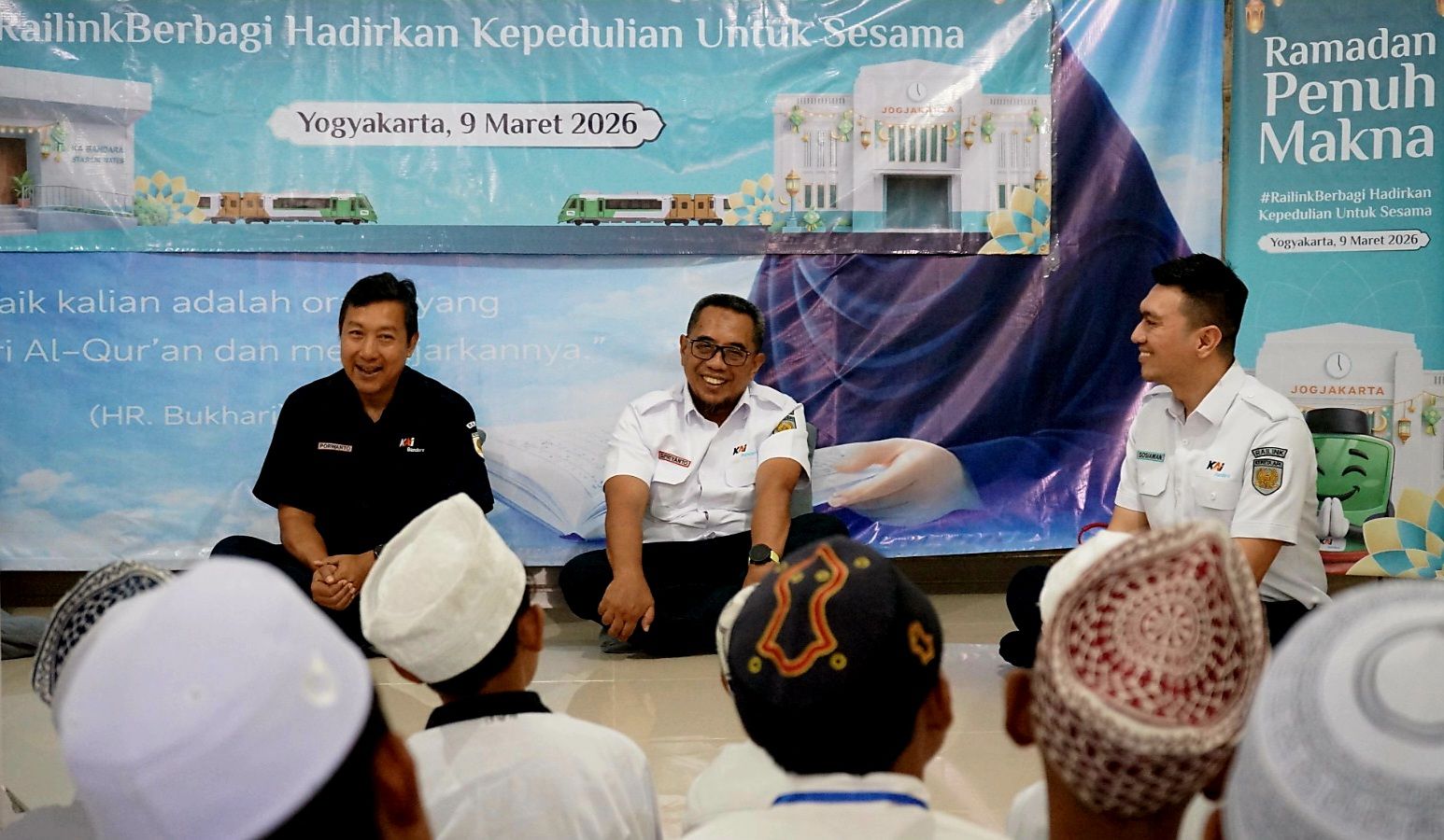 PT Railink selaku operator layanan KAI Bandara berbagi hadirkan kepedulian untuk sesama