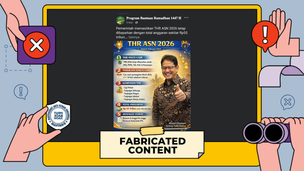 Penipuan: Tautan Pendaftaran Pencairan THR ASN 2026