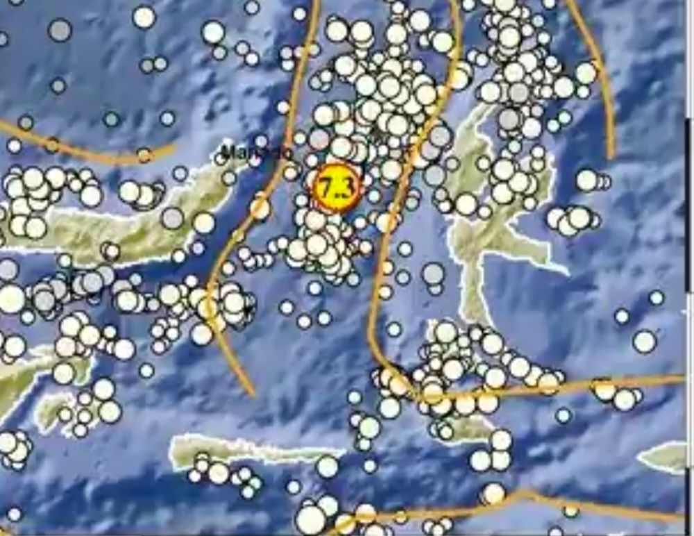 Gempa bumi kembali mengguncang Bitung Sulawesi Utara.