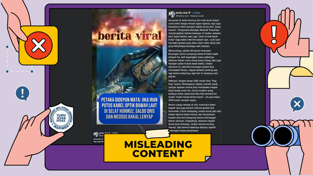SALAH: Iran Putus Kabel Optik Selat Hormuz, Saldo QRIS Hilang