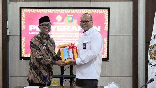 Jaga Akuntabilitas, Pemprov Lampung Serahkan LKPD 2025 Tepat Waktu